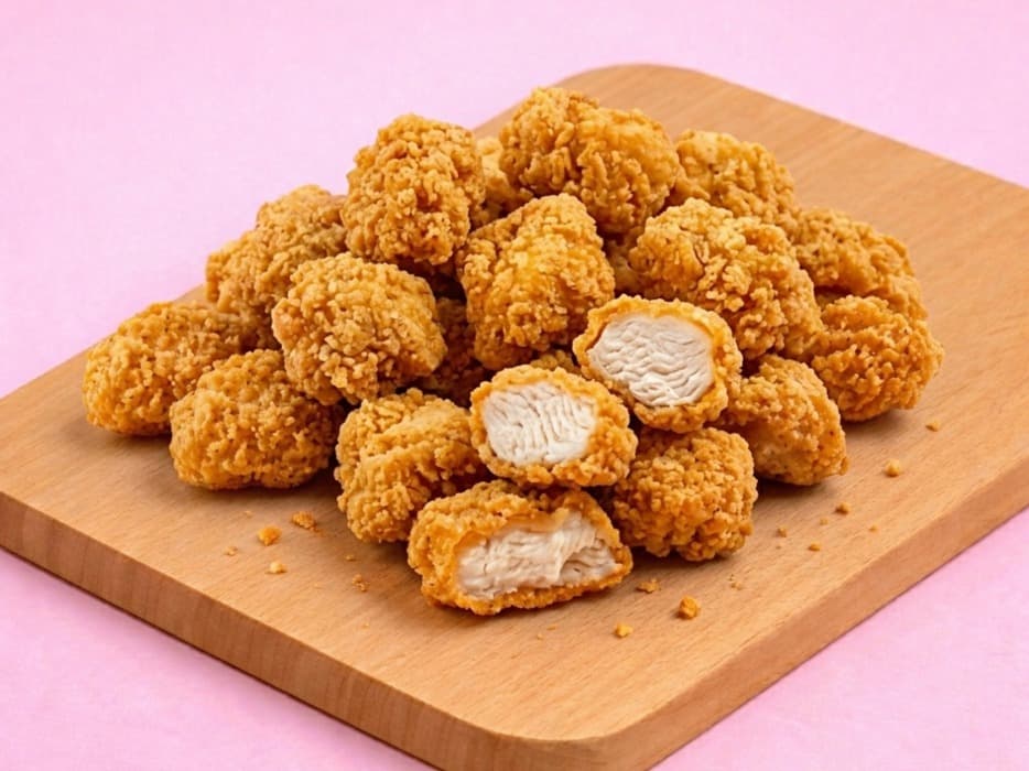 Фото Куриный попкорн с соусом терияки и спайси